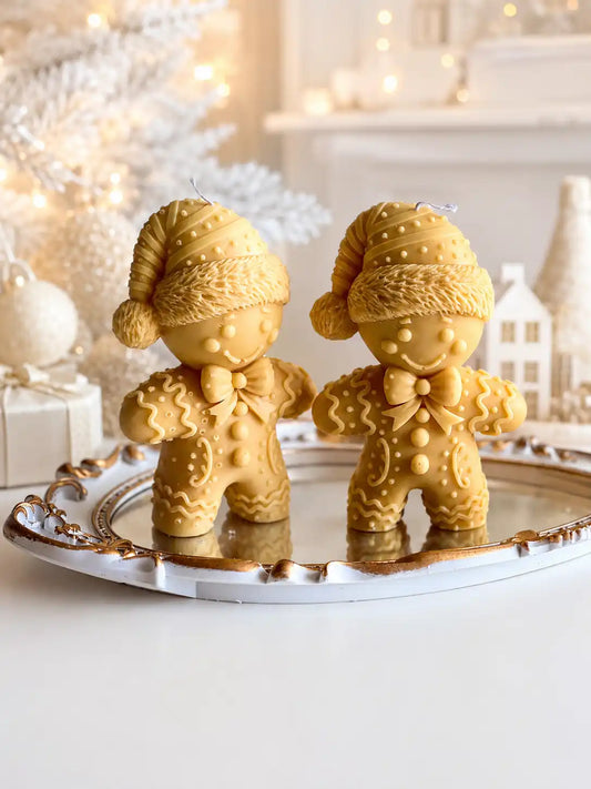 Gingerbread Man Candle 6x3.5 inches