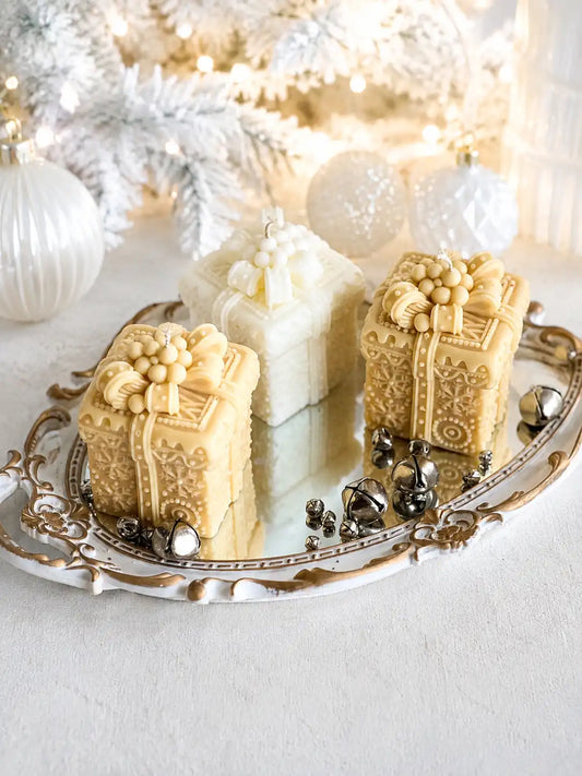Christmas Gift Candle 4x2.75 inches