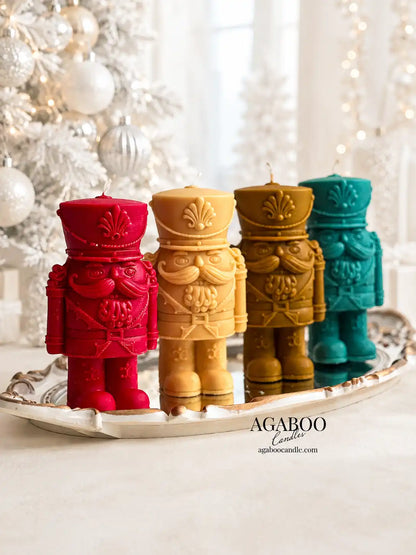 Nutcracker Candle 5.5x2 inches