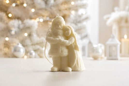 Mr. & Mrs. Santa Candle 6x3.5 inches