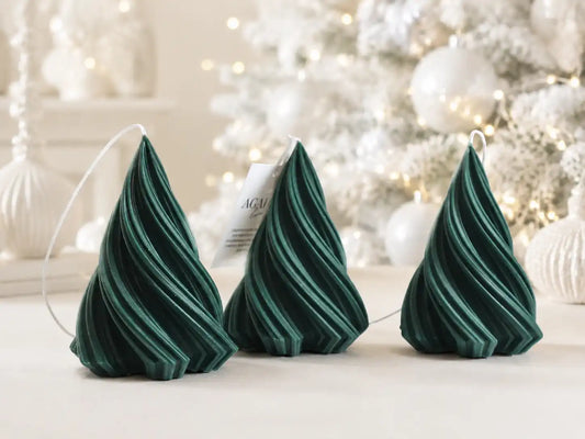 Wavy Tree Candle 5.5x4 inches