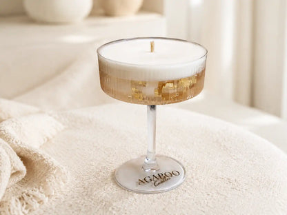 Large Martini Glass Candle 5.6x4.3 inches
