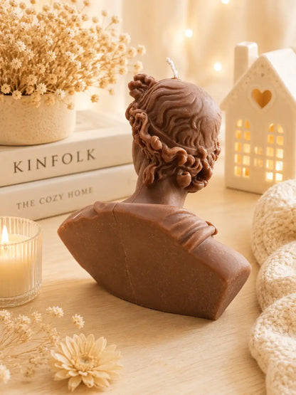 Apollo Statue Candle 6x5 inches