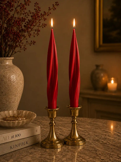 Spiral Taper Candle 9.5x1 1/8 inches