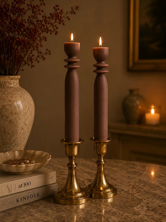 Tall Spiral Taper Candle 8.5x1 1/8 inches