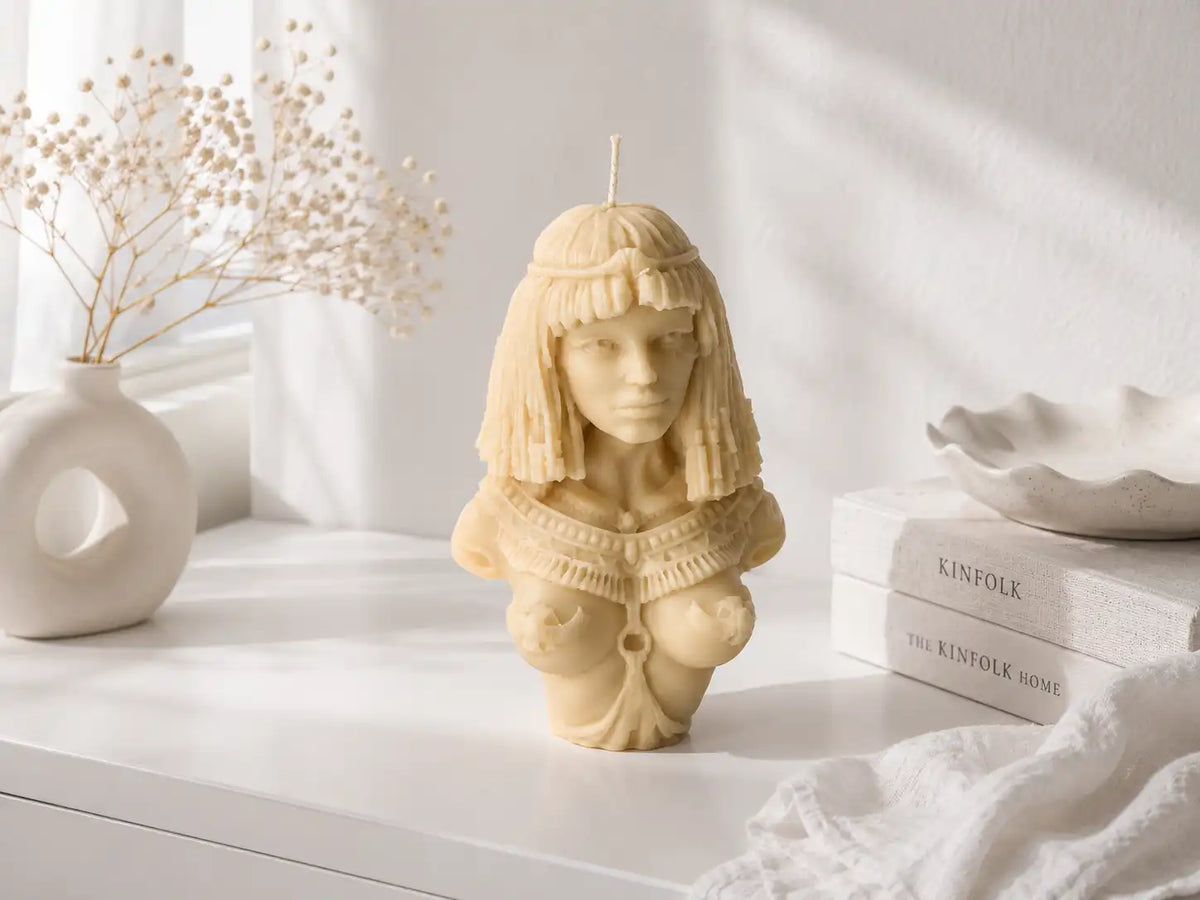 Artistic Lady Candle: 6x4 inches