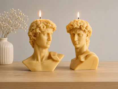 David Head Candle 5.5x5 inches