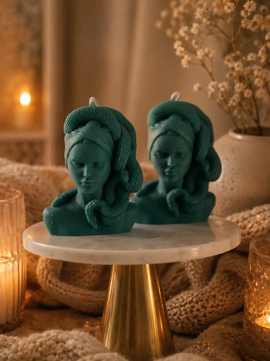 Small Medusa Candle 4.5x2.5 inches