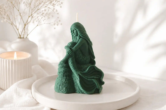 Sitting Mermaid Candle 5x3.5 inches