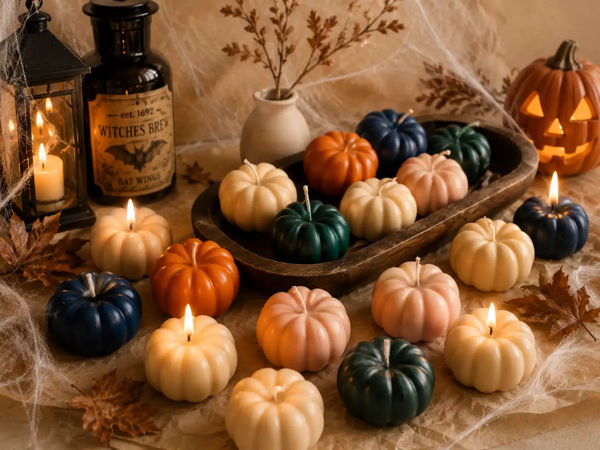 Mini Pumpkin Candle 2x2.5 inches
