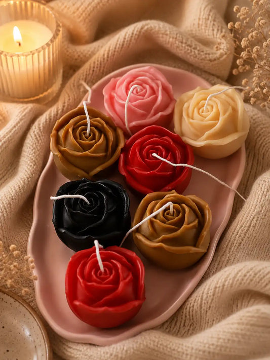 Rose Shaped Candle 2x2.5 inches