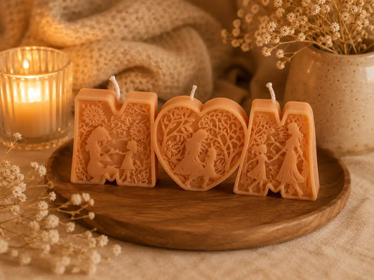 MOM Letter Candle 1.5x4.5 inches