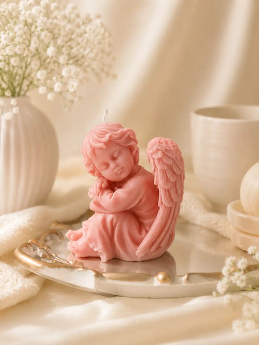 Cherub Baby Candle 4x4 inches
