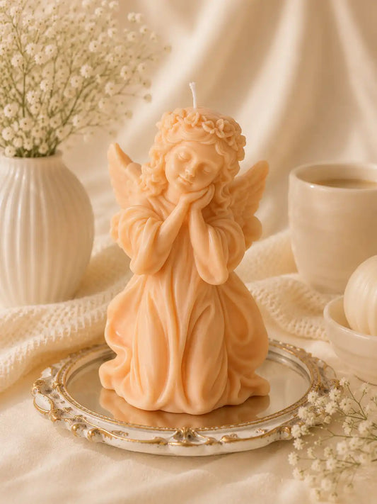 Huge Angel Candle 7.5x5 inches