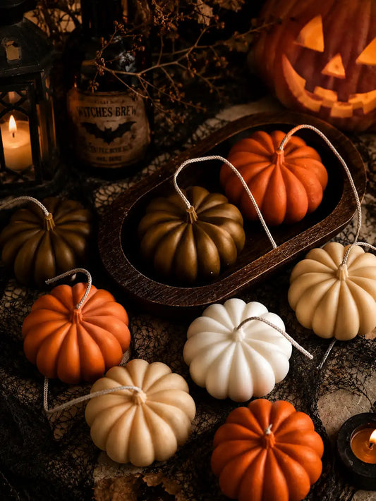Large Pumpkin Candle 3x3.5 inches
