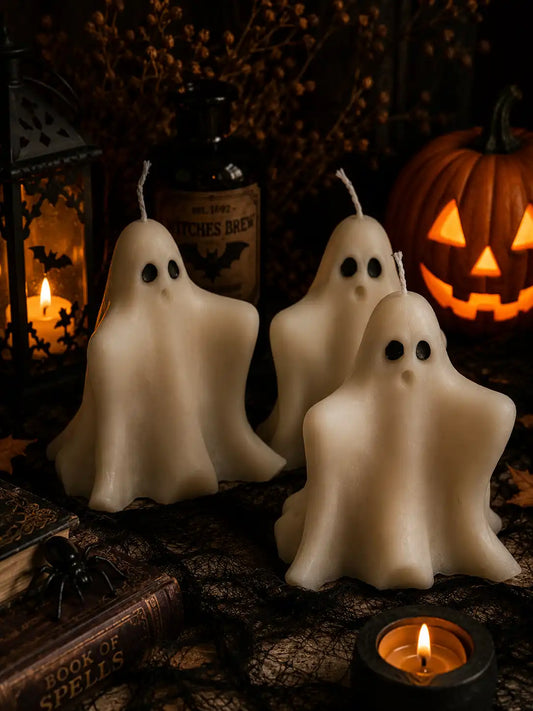 Cute Ghosts Candle 3x3 inches