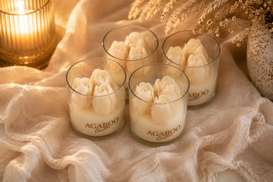 Tulip Blossom Candle 3.5x3.25 inches