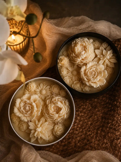 Flower Blossom Candle 2x5.5 inches: 12 fl.oz