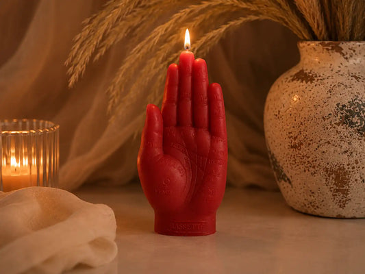 Palmistry Hand Candle 6x2 inches