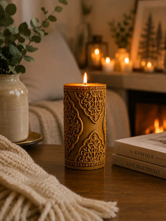Large Vintage Lace Pillar 5.5x3 inches