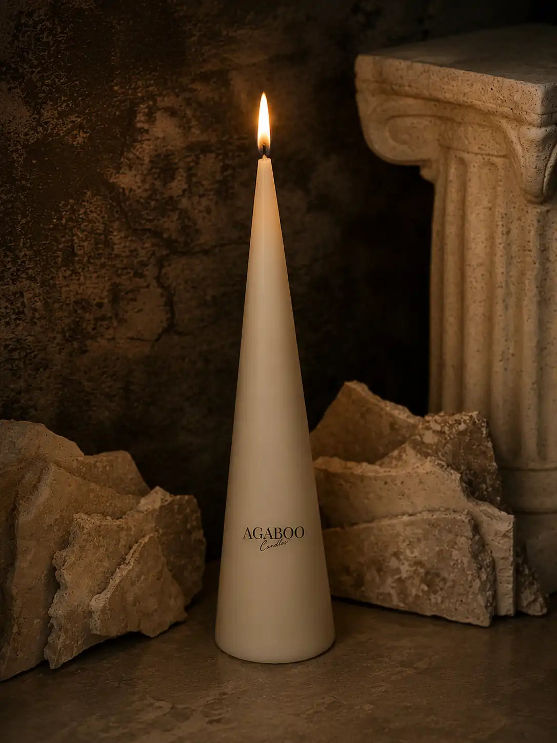 Super High Conus Pillar Candle 12x3 inches