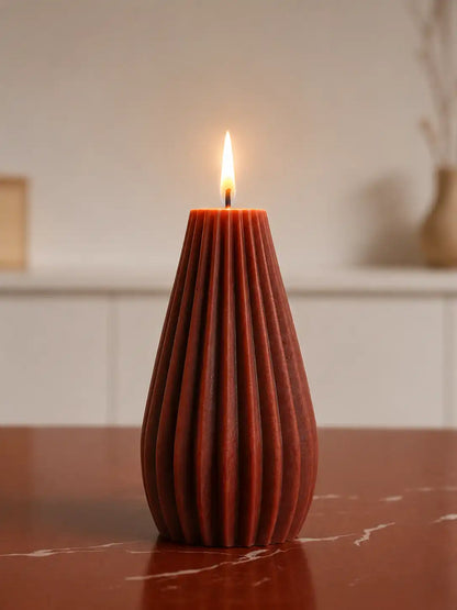 Geometric Line Candle 5x2 inches