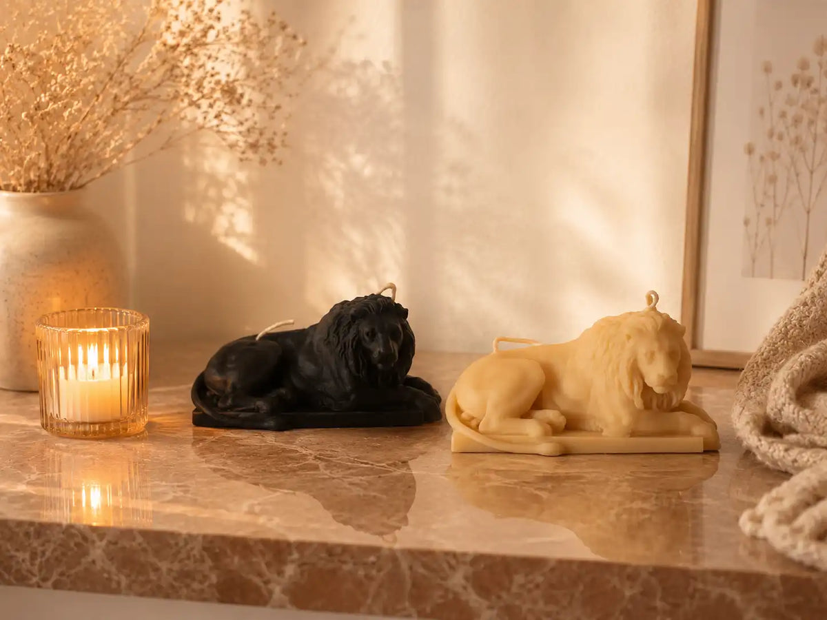 Medium Lion Candle 3x5.5 inches