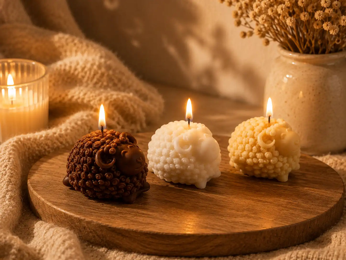 Sheep Candle 2x2.75 inches