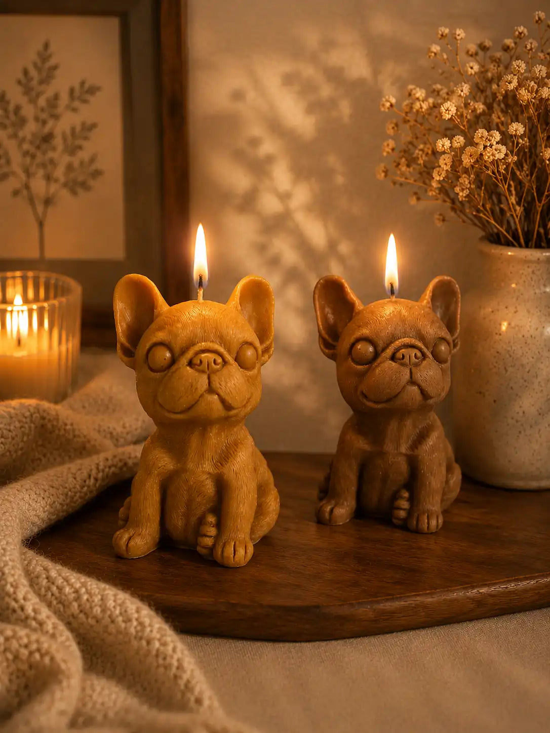 Puppy Candle 4x2.5 inches