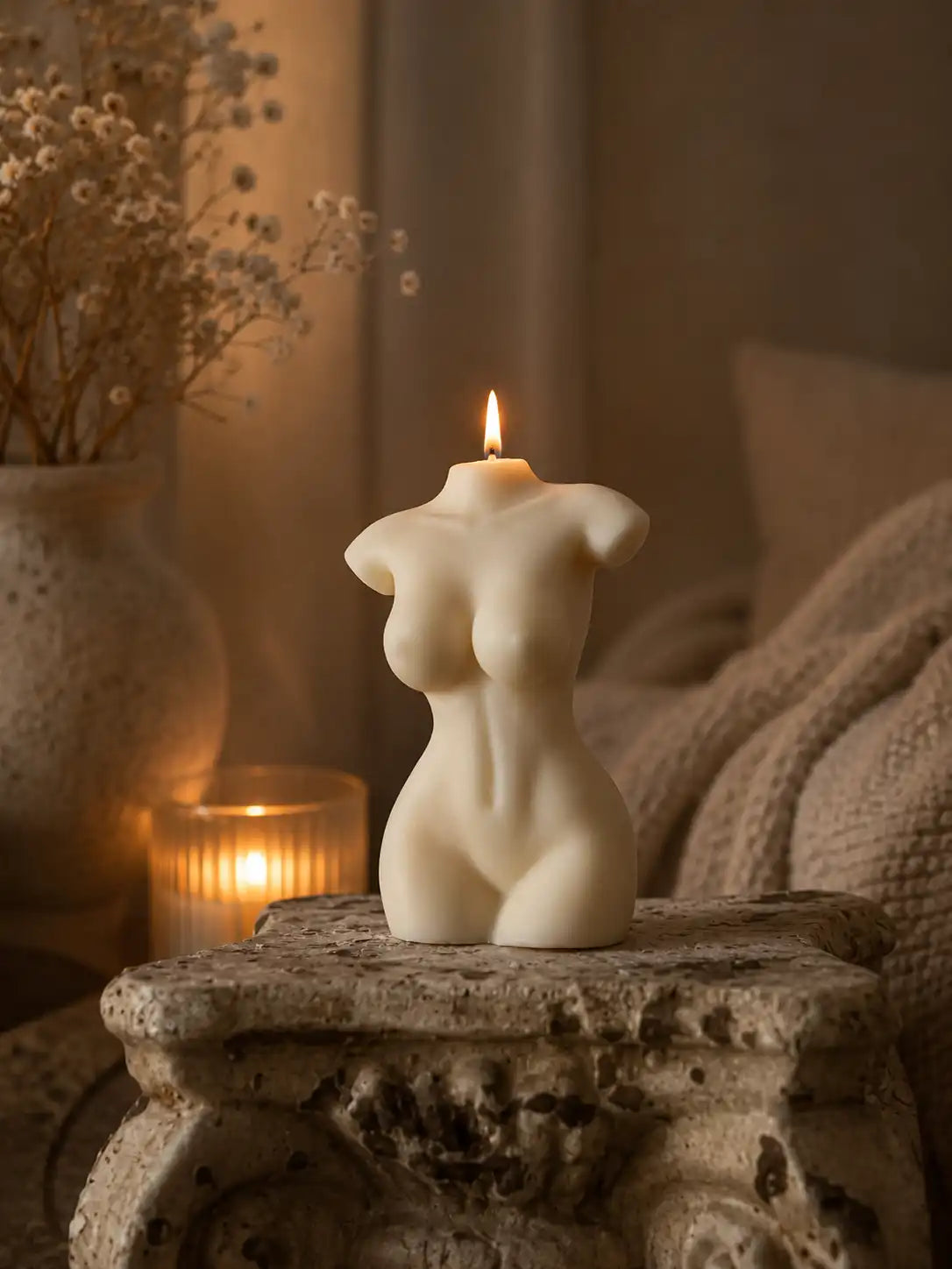 Small Body Shape Candle 4x2.13 inches