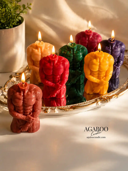 Male Figure Candle 3.5x2.5 inches