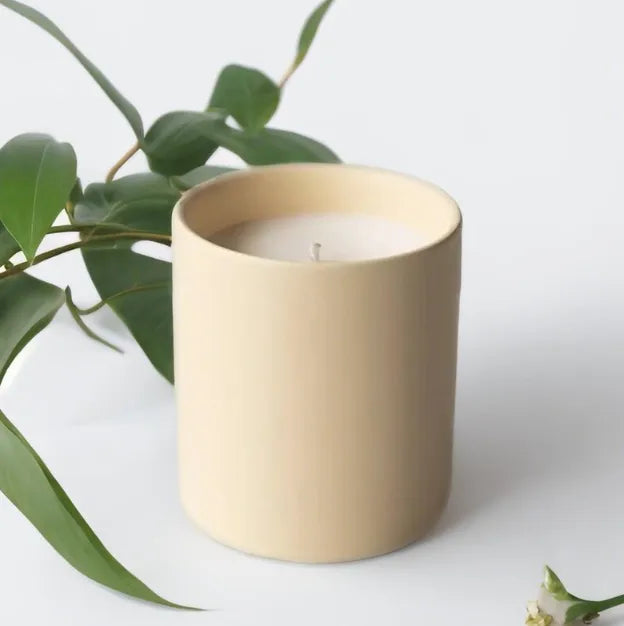 Unlabeled 12 PCS - Modern Ceramic Tumbler Candle 4x3.5 inches