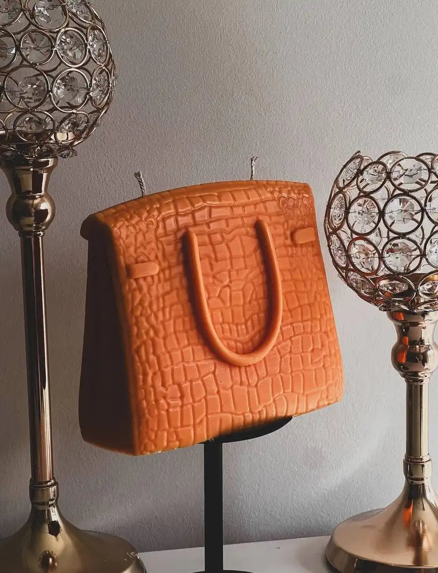 Huge Handbag Purse Candle 5x6 inches