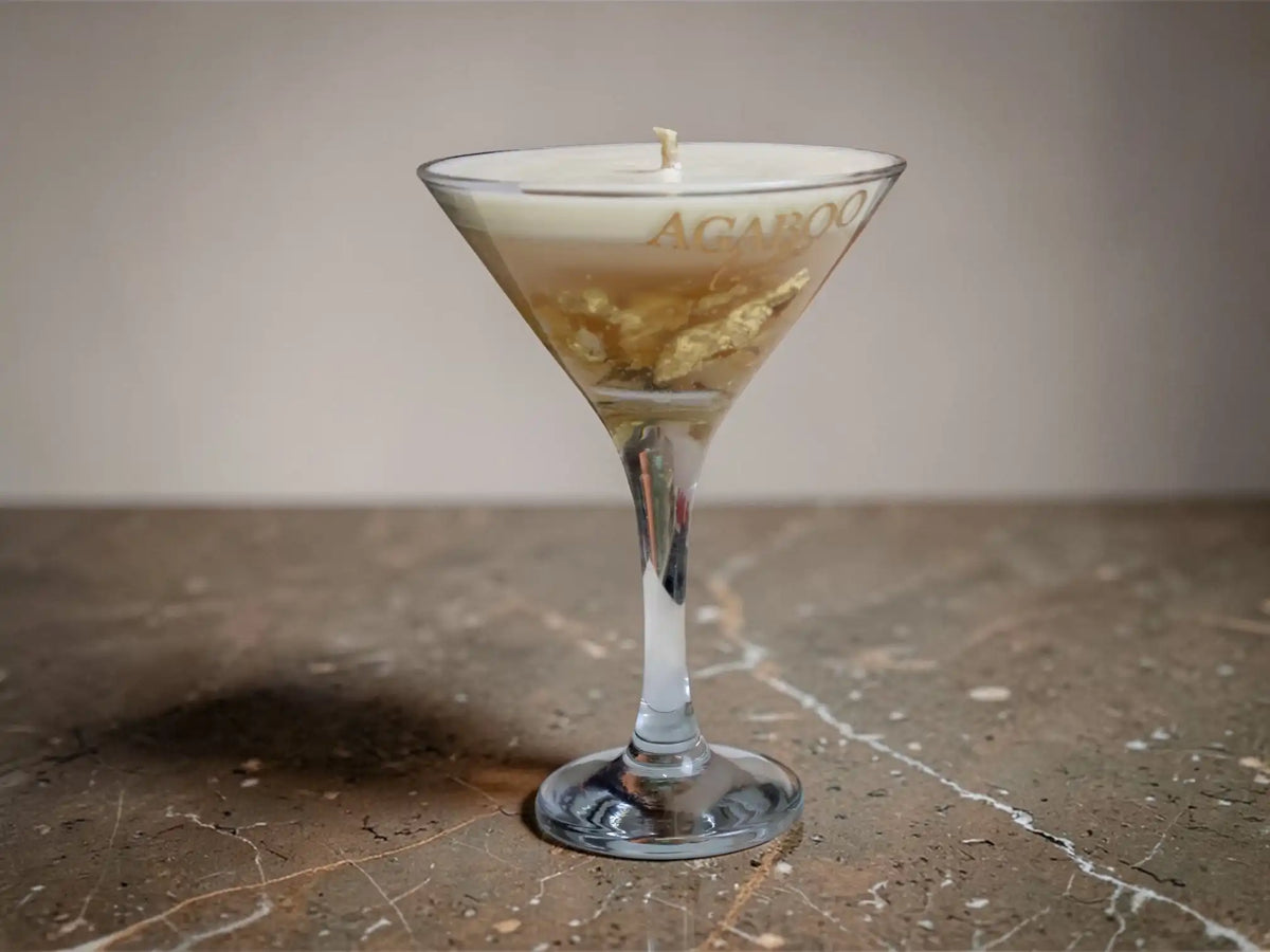 Martini Glass Candle