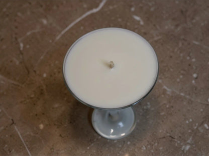 Martini Glass Candle