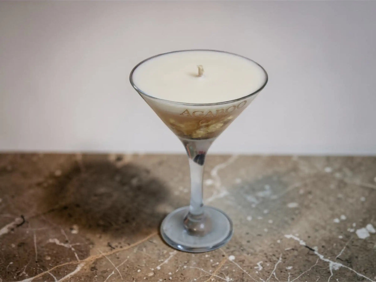 Martini Glass Candle