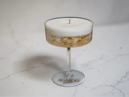 Large Martini Glass Candle 5.6x4.3 inches