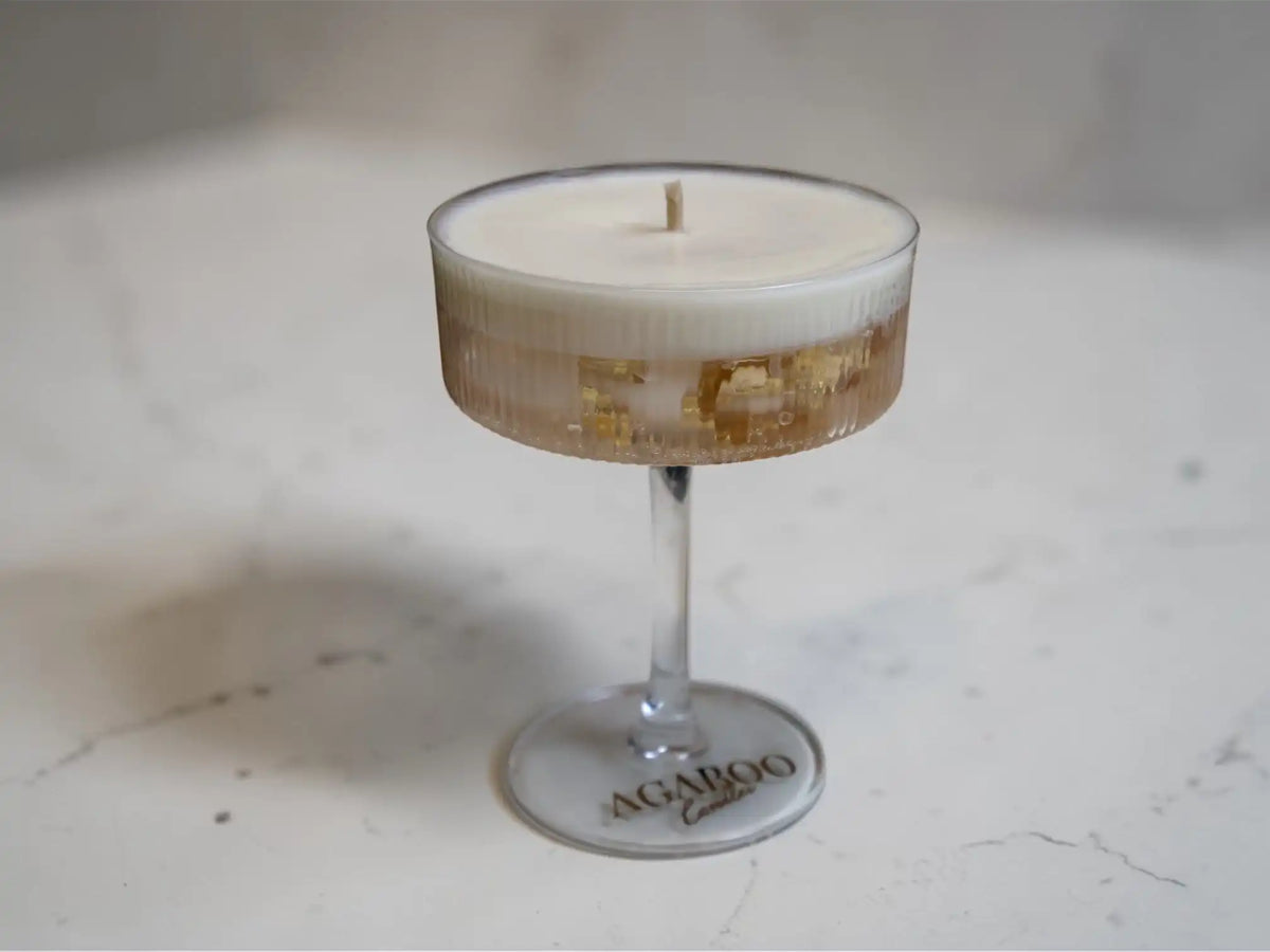 Large Martini Glass Candle 5.6x4.3 inches
