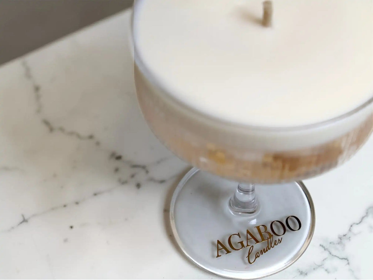 Large Martini Glass Candle 5.6x4.3 inches