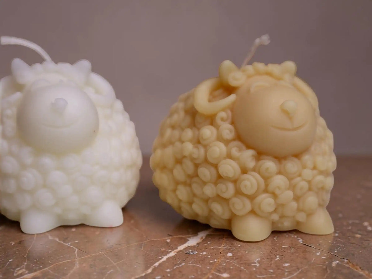 Sheep Candle 2x2.75 inches