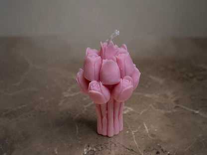 Tulip Bouquet Candle 4x2 inches