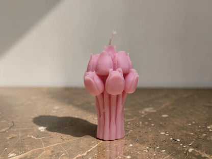 Tulip Bouquet Candle 4x2 inches