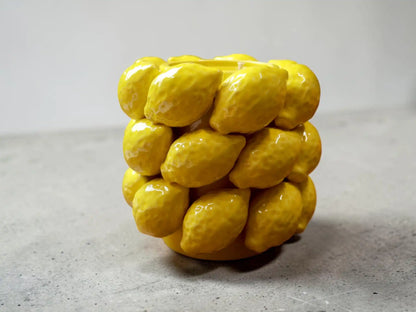 Large Lemon Candle Bowl 6x6 inches 27 fl.oz