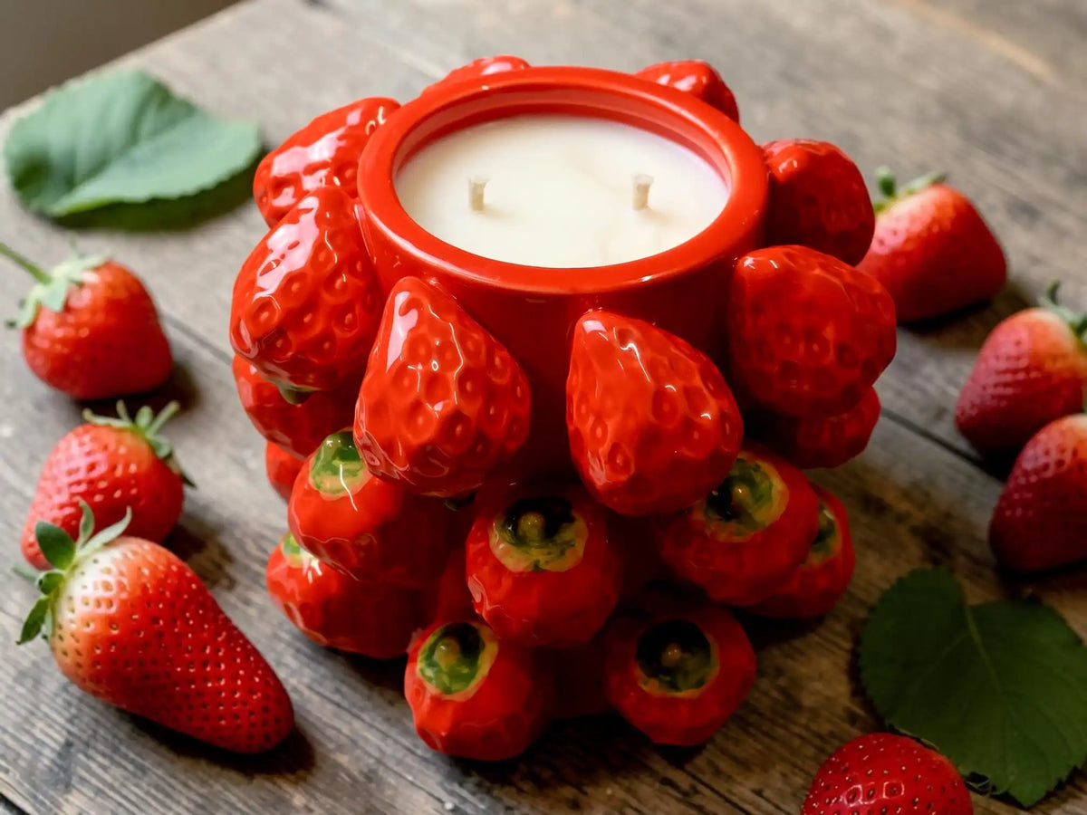 Strawberry Candle Bowl