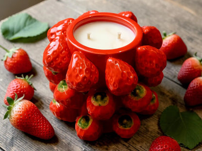 Strawberry Candle Bowl