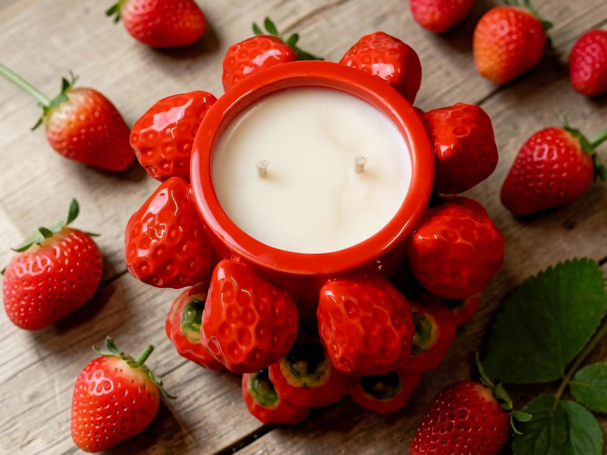 Strawberry Candle Bowl