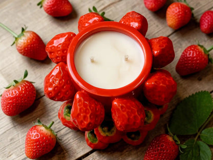 Strawberry Candle Bowl