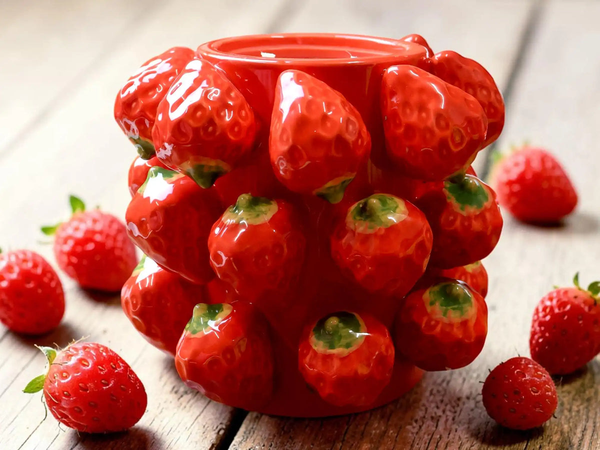 Strawberry Candle Bowl