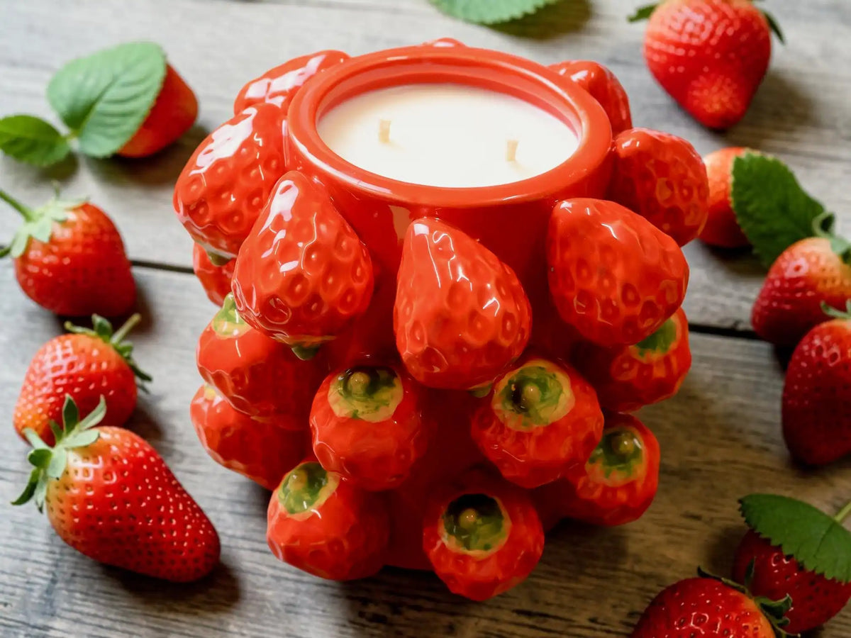 Strawberry Candle Bowl