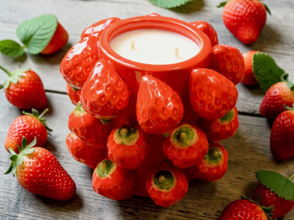 Strawberry Candle Bowl